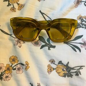 Y2K Stylish Yellow Sunglasses